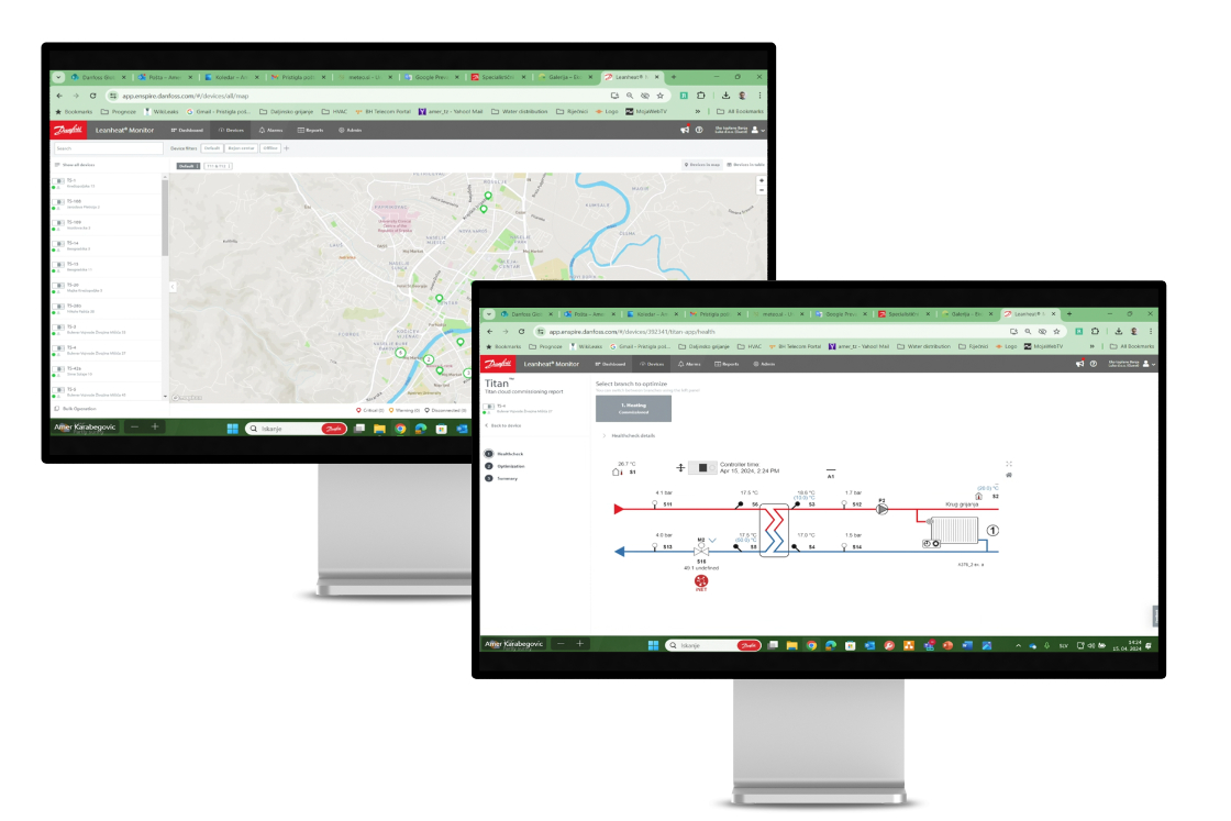 Suite logicielle Danfoss Leanheat